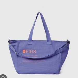 Figs Purple Casual Tote with Durable Fabric